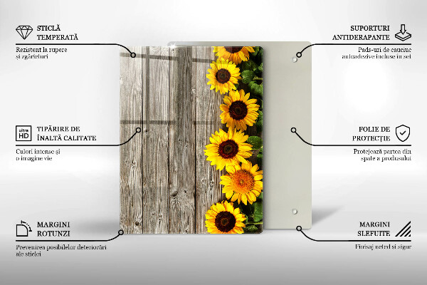 Deska kuchenna szklana Pnie drzew
