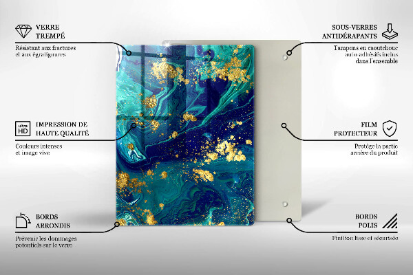 Deska kuchenna szklana Dżungla liście