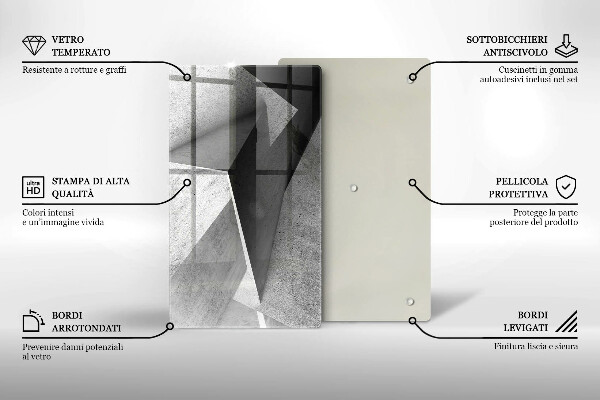 Deska kuchenna szklana Betonowa abstrakcja