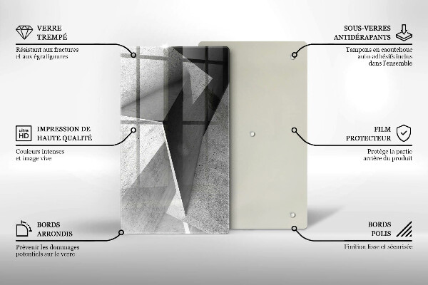 Deska kuchenna szklana Betonowa abstrakcja