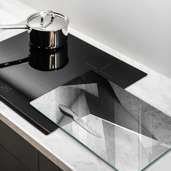 Deska kuchenna szklana Betonowa abstrakcja