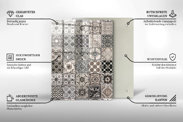 Deska kuchenna szklana Betonowa abstrakcja