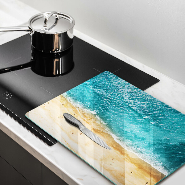 Deska kuchenna szklana Brzeg plaży i morze