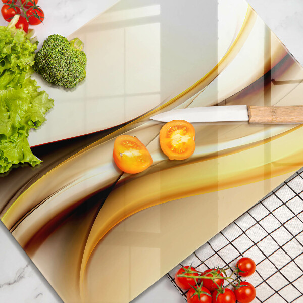 Deska kuchenna szklana Abstrakcja dym linie