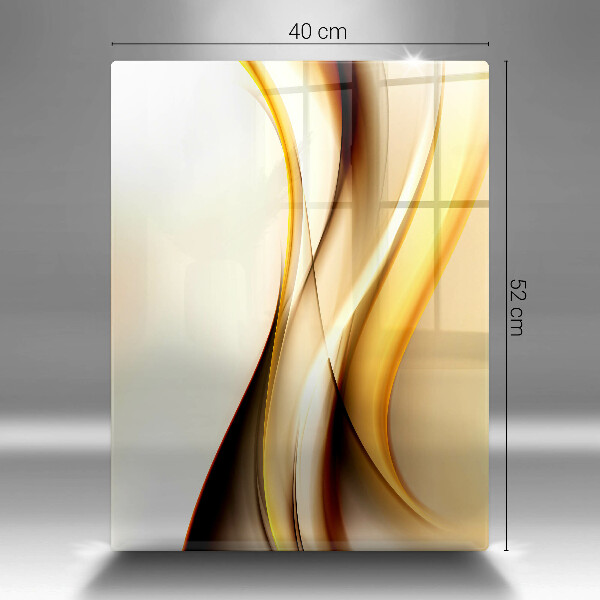 Deska kuchenna szklana Abstrakcja dym linie