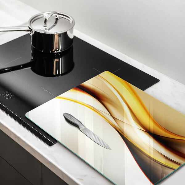 Deska kuchenna szklana Abstrakcja dym linie