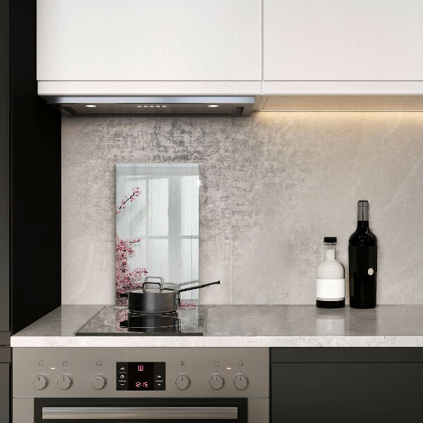 Deska kuchenna szklana Kwiaty na deskach