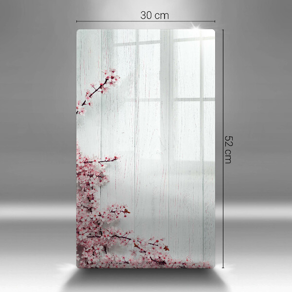 Deska kuchenna szklana Kwiaty na deskach