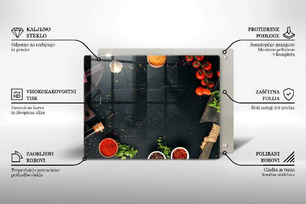 Szklana deska do krojenia Pomidorki koktajlowe