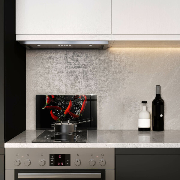 Szklana deska do krojenia Papryczki chili w wodzie