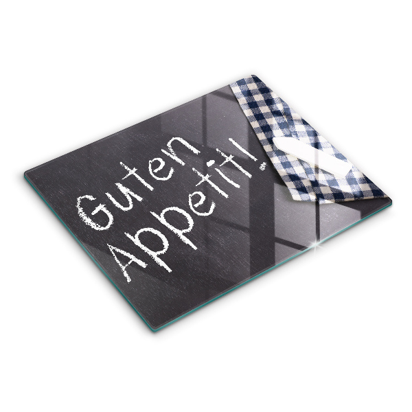 Szklana deska do krojenia Napis Guten Appetit!