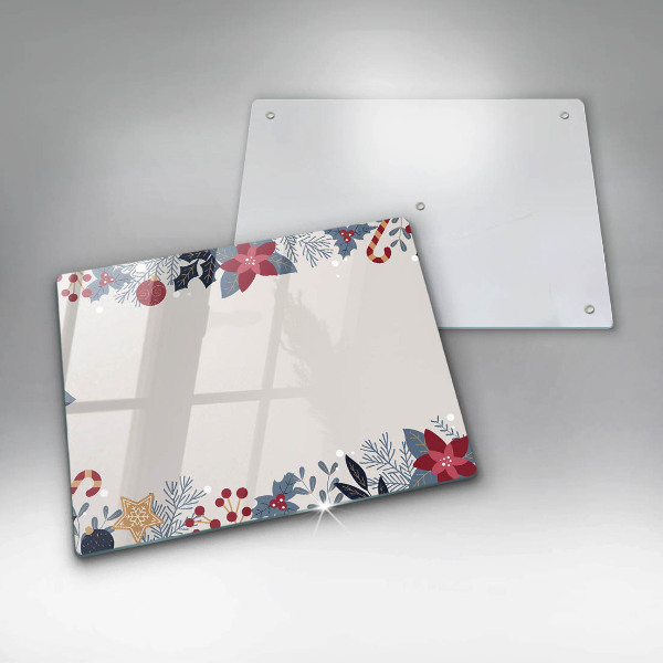 Szklana deska do krojenia Świąteczne ozdoby