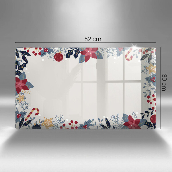 Szklana deska do krojenia Świąteczne ozdoby