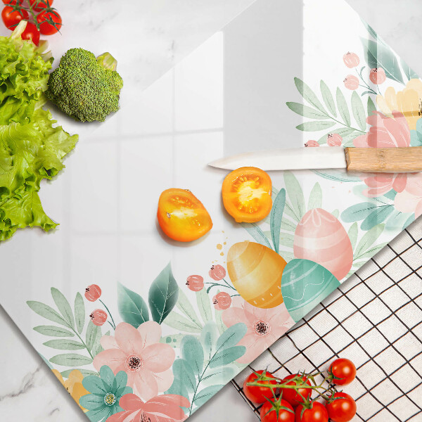 Szklana deska do krojenia Wielkanocne pisanki