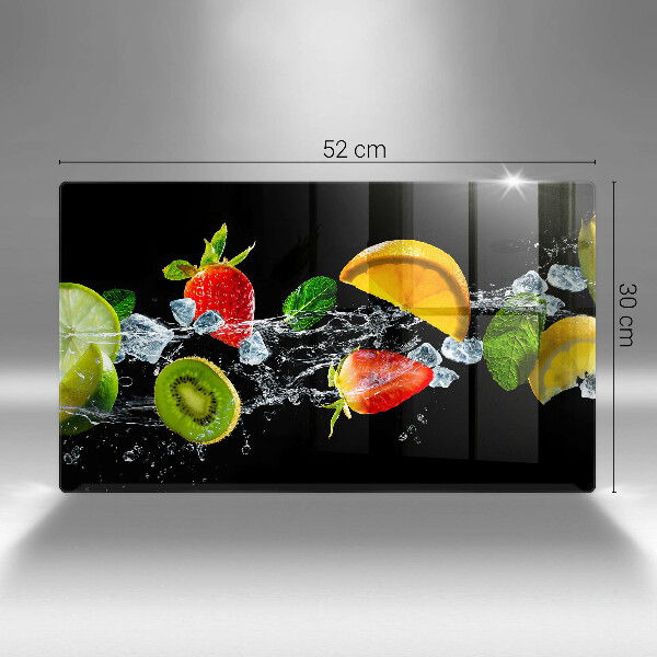 Szklana deska do krojenia Owoce w wodzie