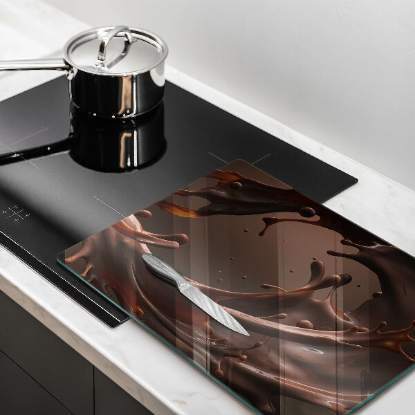 Szklana deska do krojenia Płynna czekolada