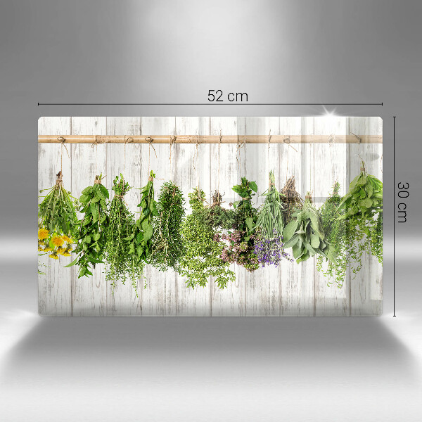 Szklana deska do krojenia Suszone zioła i rośliny