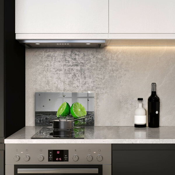 Szklana deska do krojenia Soczyste limonki i woda