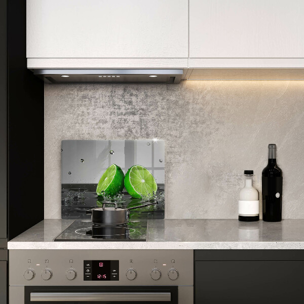 Szklana deska do krojenia Soczyste limonki i woda