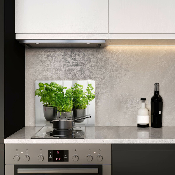 Szklana deska do krojenia Doniczki z ziołami