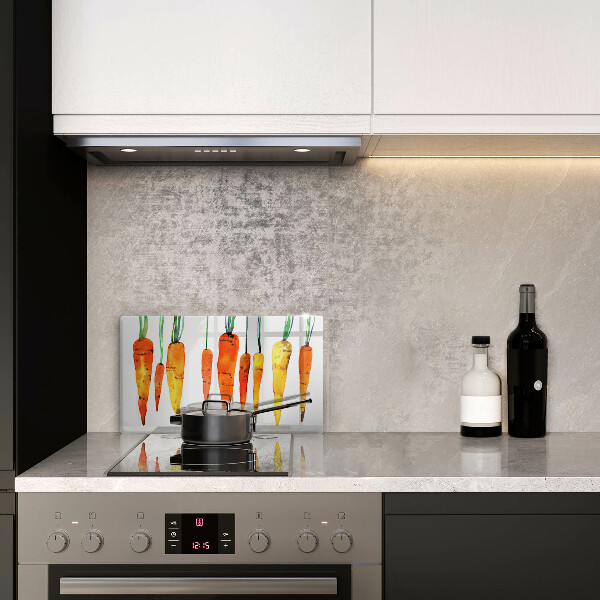 Szklana deska do krojenia Ilustracja marchewki