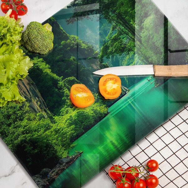 Szklana deska do krojenia Pejzaż laguna