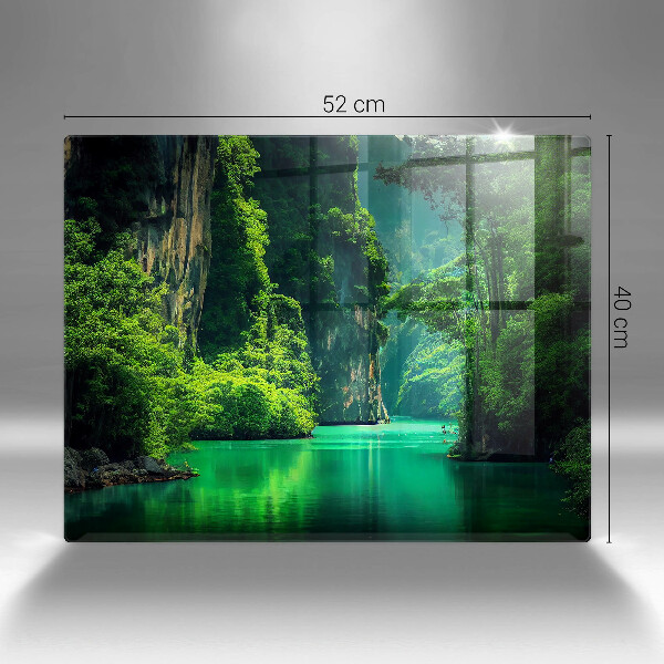 Szklana deska do krojenia Pejzaż laguna