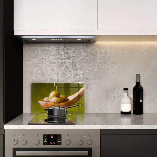 Szklana deska do krojenia Oliwa i oliwki