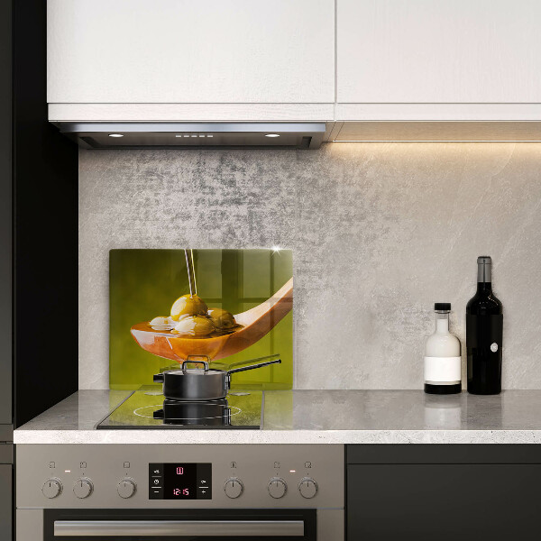 Szklana deska do krojenia Oliwa i oliwki