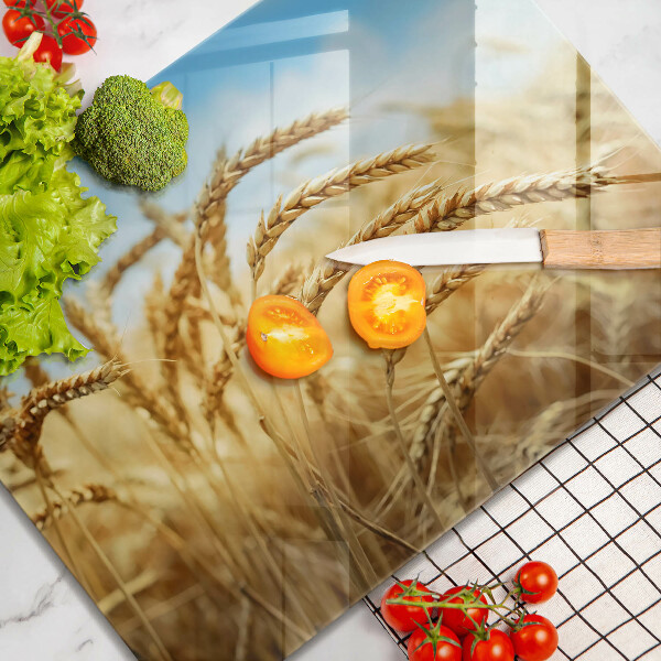 Szklana deska do krojenia Kłosy zbóż na polu