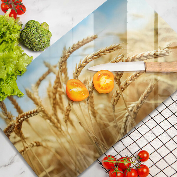 Szklana deska do krojenia Kłosy zbóż na polu