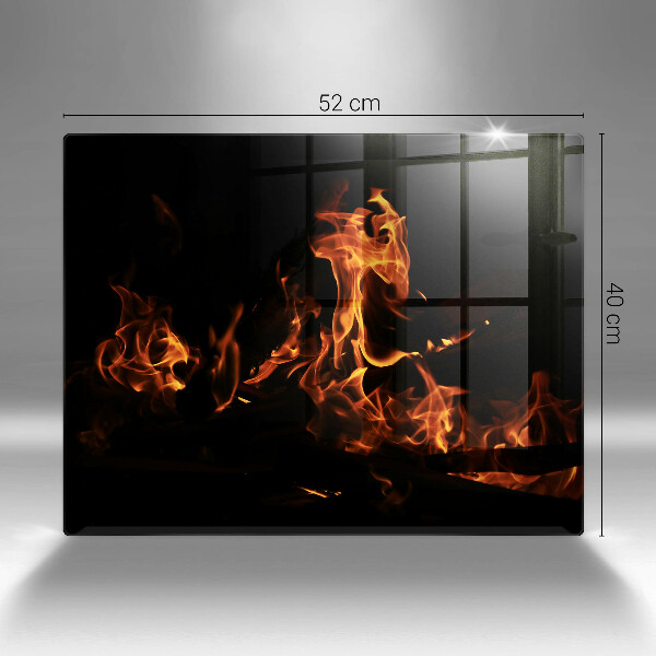 Szklana deska do krojenia Ogień żywy płomień