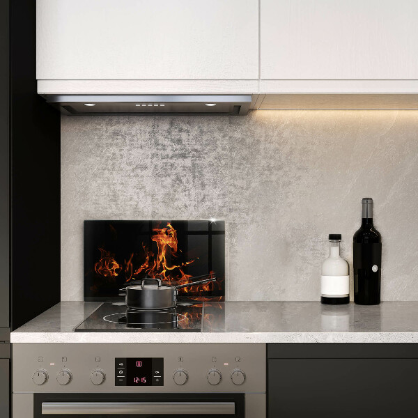 Szklana deska do krojenia Ogień żywy płomień