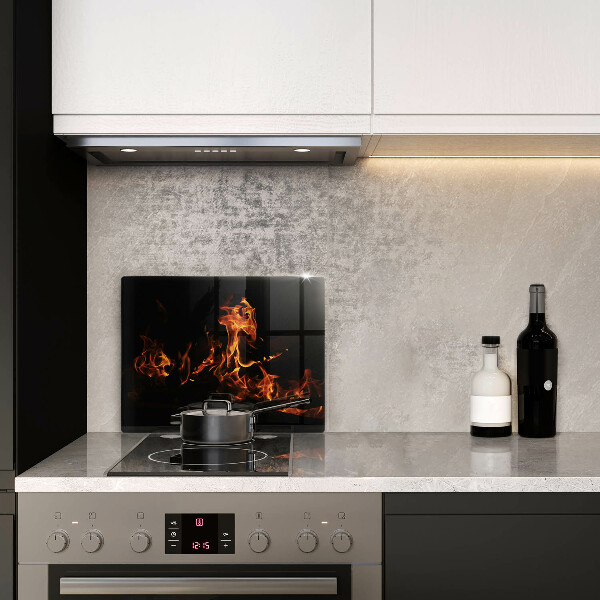 Szklana deska do krojenia Ogień żywy płomień