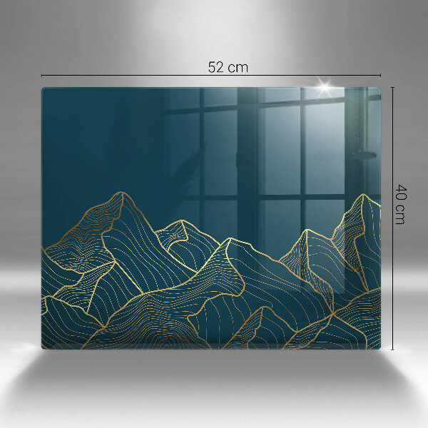 Szklana deska do krojenia Abstrakcyjne góry