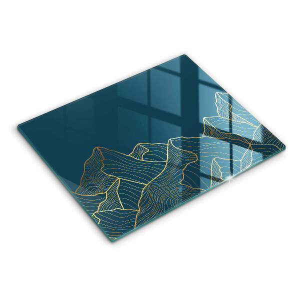 Szklana deska do krojenia Abstrakcyjne góry
