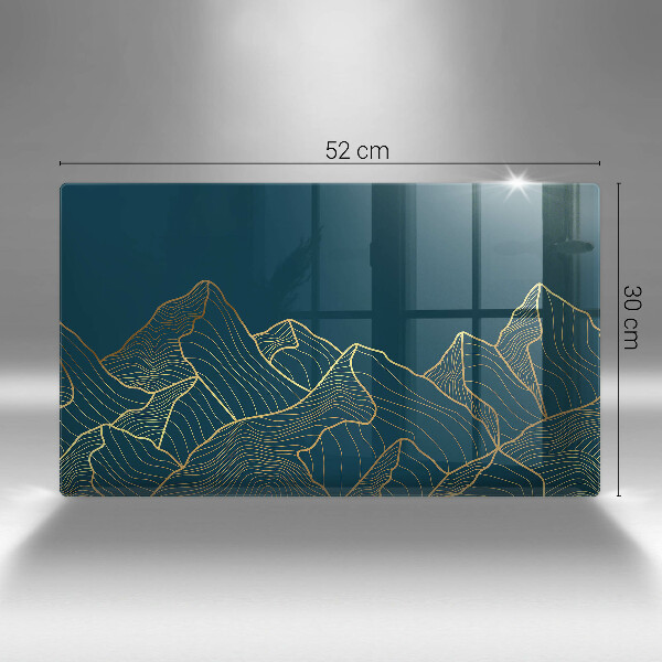 Szklana deska do krojenia Abstrakcyjne góry