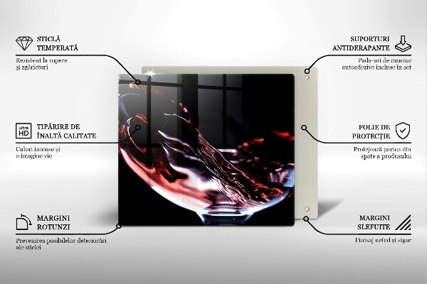 Deska kuchenna Kieliszek czerwonego wina