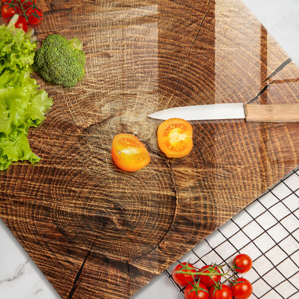 Deska kuchenna Drewno słoje drzewa