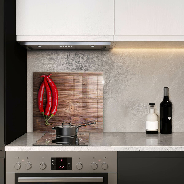 Deska kuchenna Papryki chili na drewnie