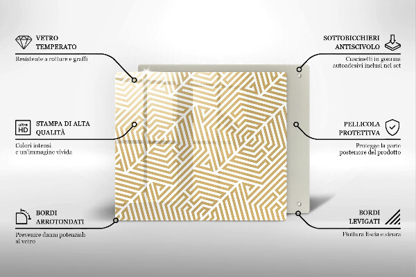 Deska kuchenna Geometryczne linie