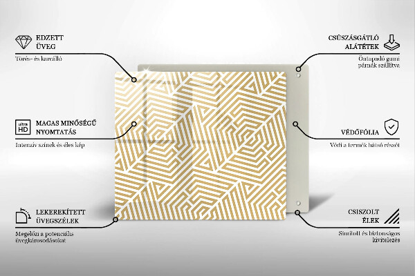 Deska kuchenna Geometryczne linie