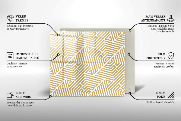 Deska kuchenna Geometryczne linie