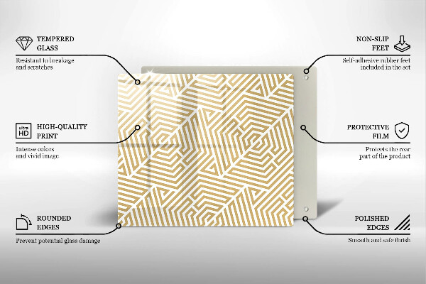 Deska kuchenna Geometryczne linie