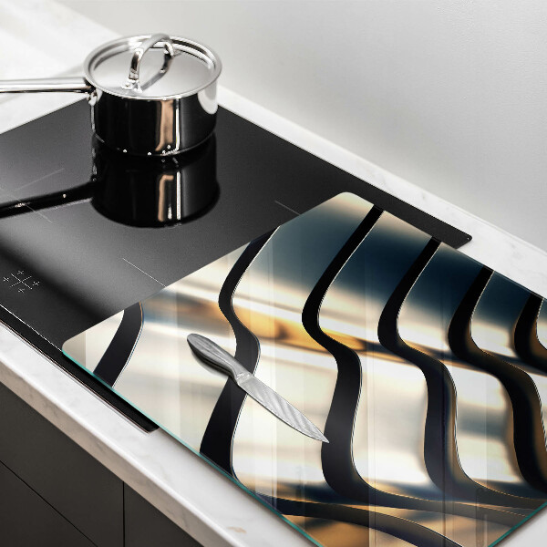 Deska kuchenna Metalowe kształty 3D