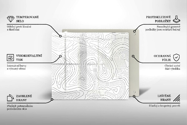 Deska kuchenna Abstrakcja kształty