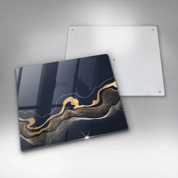 Deska kuchenna Abstrakcja złote linie