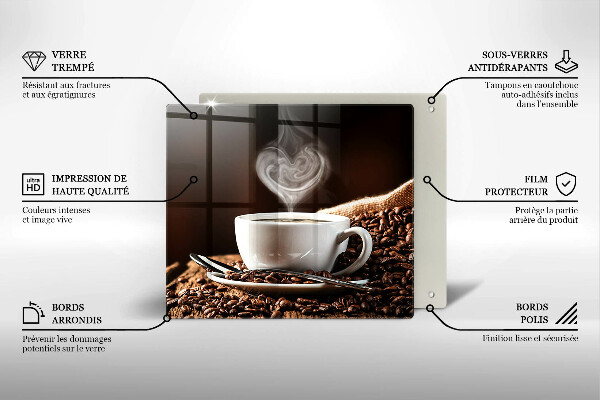 Deska kuchenna Kawa i filiżanka