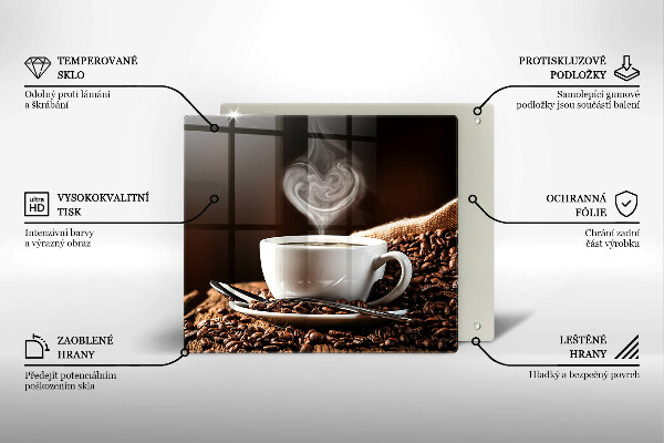 Deska kuchenna Kawa i filiżanka