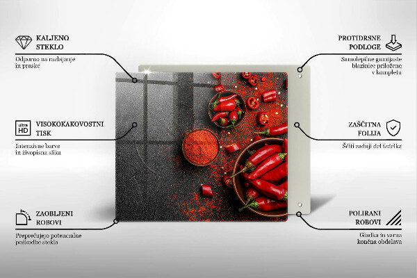 Deska kuchenna Czerwone chili papryki